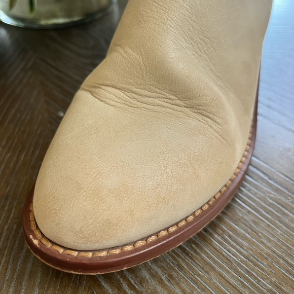 Cut out cream ankle booties - Picture 3 of 8